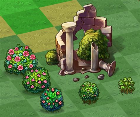 merge dragons levels with bushes